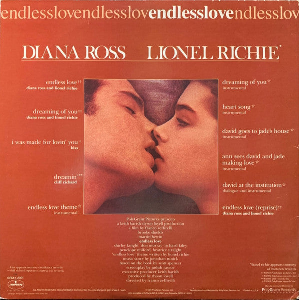 Various : Endless Love Original Motion Picture Soundtrack (LP, Comp, Gat)