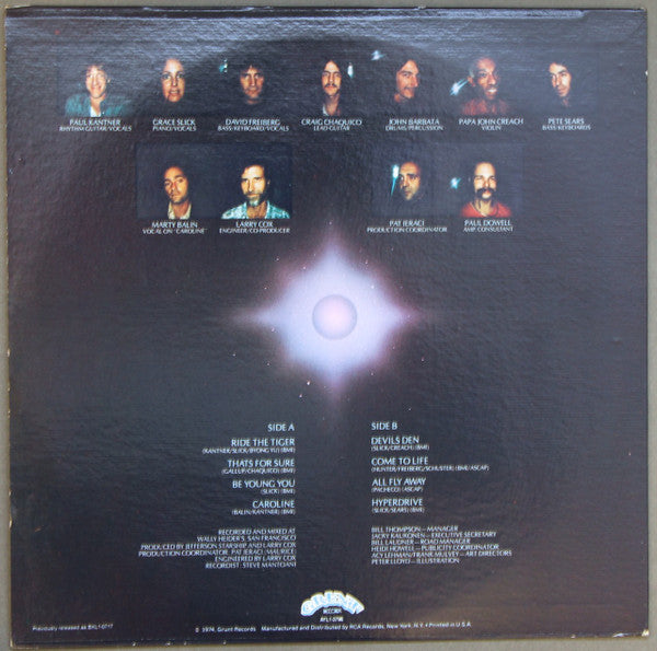 Jefferson Starship : Dragon Fly (LP, Album, RE, Ind)