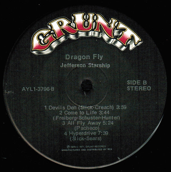 Jefferson Starship : Dragon Fly (LP, Album, RE, Ind)