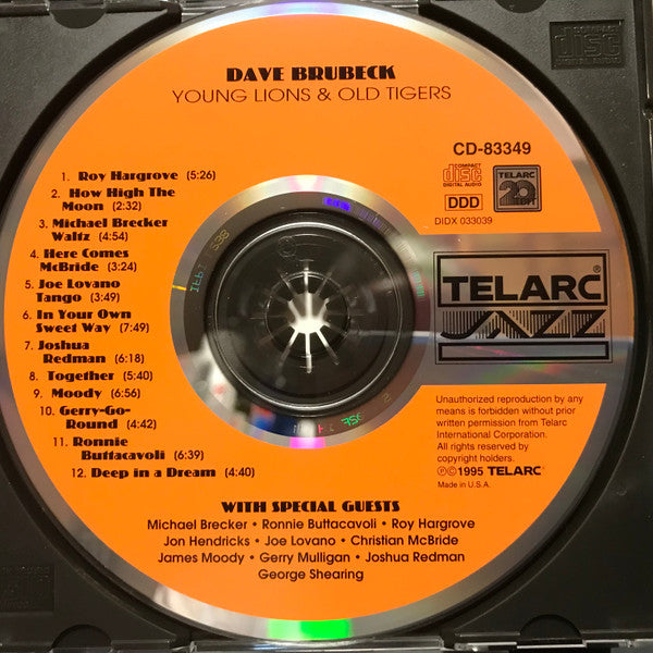 Dave Brubeck : Young Lions & Old Tigers (CD, Album, Club)