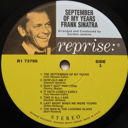 Frank Sinatra : September Of My Years (LP, Album, RE, RM)