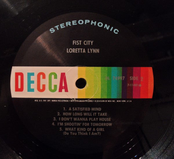Loretta Lynn : Fist City (LP, Album, Pin)