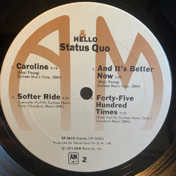 Status Quo : Hello! (LP, Album, Ter)