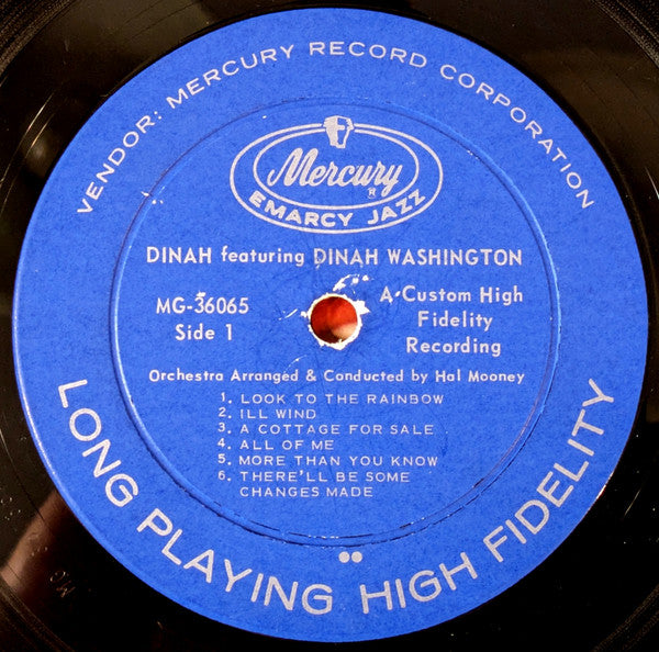 Dinah Washington : Dinah! (LP, Album, Mono, RE)