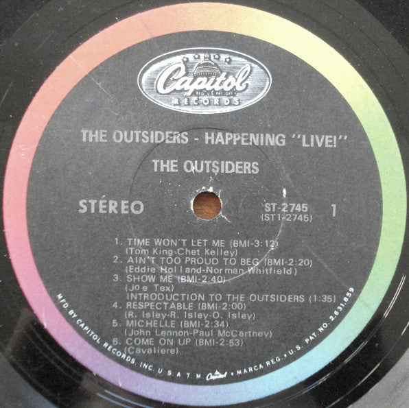 The Outsiders (4) : Happening 'Live!' (LP, Jac)