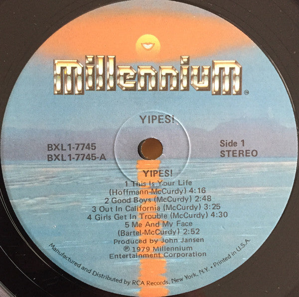 Yipes! : Yipes! (LP, Album)