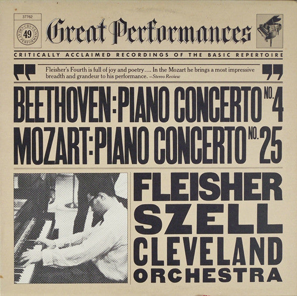 Beethoven*, Mozart*, Fleisher*, Szell*, Cleveland Orchestra* : Piano Concerti (Beethoven's 4th / Mozart's 25th) (LP, Album, RE)