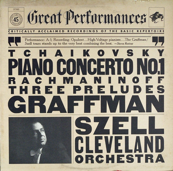 Graffman*, Szell*, Cleveland Orchestra*, Tchaikovsky*, Rachmaninoff* : Tchaikovsky: Piano Concerto No. 1 / Rachmaninoff: Three Preludes (LP, Album)