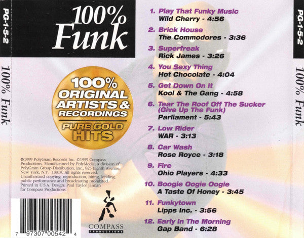 Various : 100% Funk (CD, Comp)