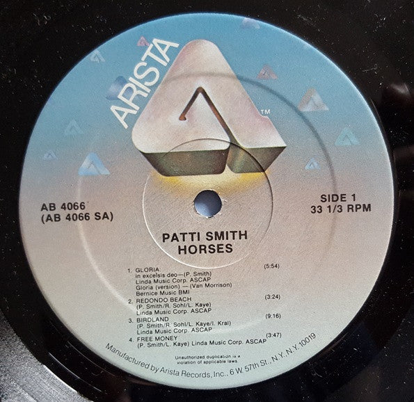 Patti Smith : Horses (LP, Album, RE, Hub)