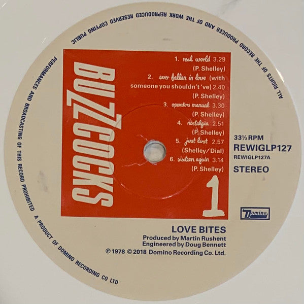 Buzzcocks : Love Bites (LP, Album, Dlx, Ltd, RE, RM, Whi)