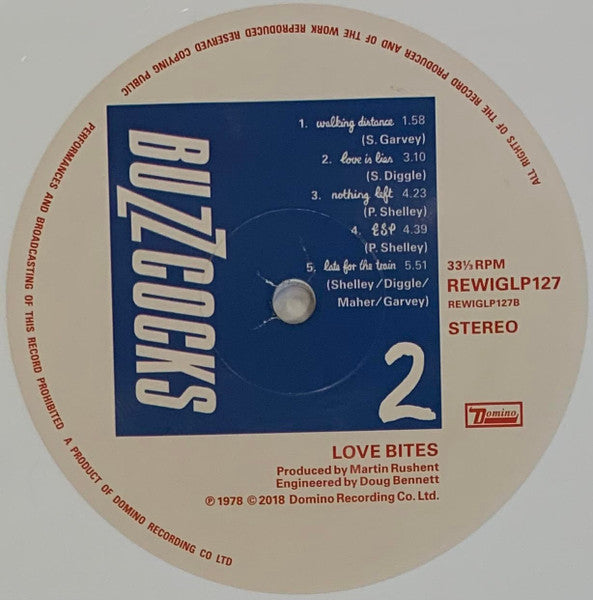 Buzzcocks : Love Bites (LP, Album, Dlx, Ltd, RE, RM, Whi)