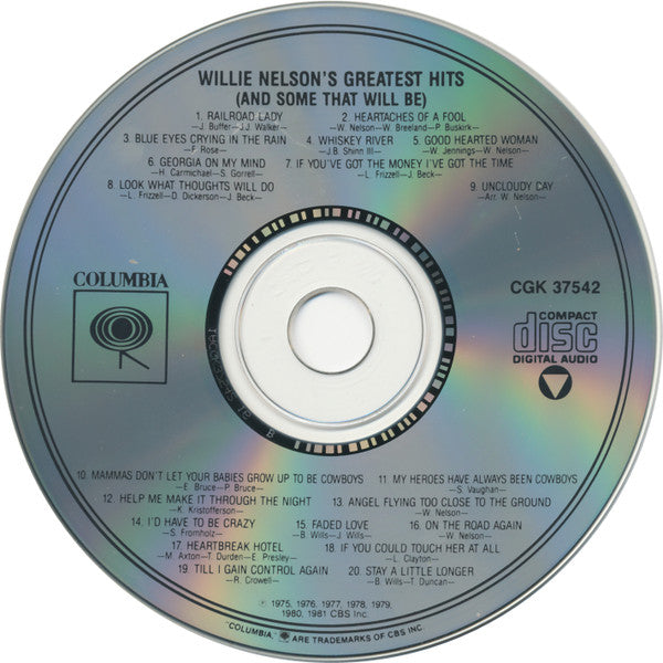 Willie Nelson : Greatest Hits (And Some That Will Be) (CD, Comp, RE)