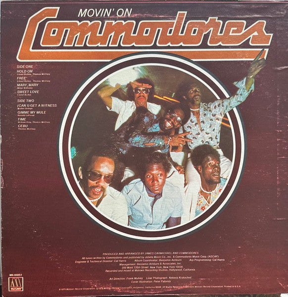 Commodores : Movin' On (LP, Album)