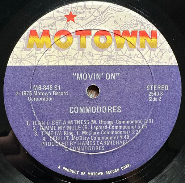 Commodores : Movin' On (LP, Album)