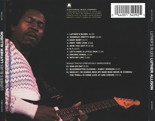 Luther Allison : Luther's Blues (CD, Album, RE, RM)