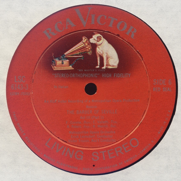 Rossini*, Erich Leinsdorf, The Metropolitan Opera And Chorus* : The Barber Of Seville (4xLP + Box)