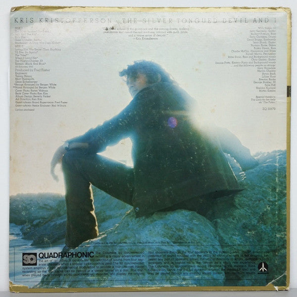 Kris Kristofferson : The Silver Tongued Devil And I (LP, Album, Quad, Pit)