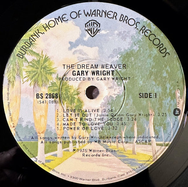Gary Wright : The Dream Weaver (LP, Album, Win)