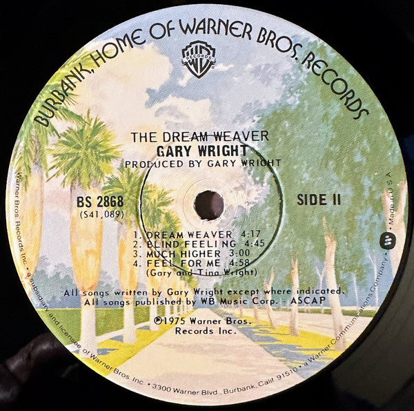 Gary Wright : The Dream Weaver (LP, Album, Win)
