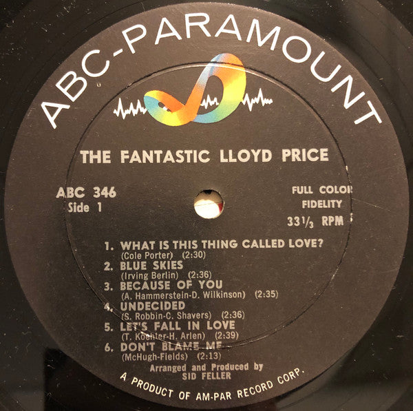 Lloyd Price : The Fantastic Lloyd Price (LP, Album, Mono)