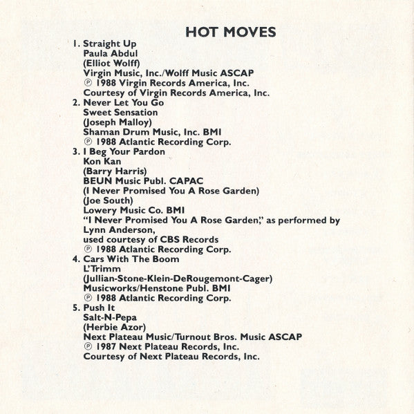 Various : Hot Moves (CD, Comp)