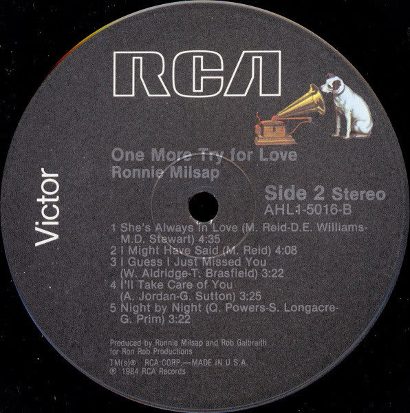 Ronnie Milsap : One More Try For Love (LP, Album)