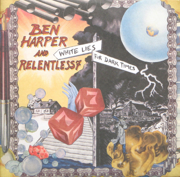Ben Harper And Relentless7 : White Lies For Dark Times (2xLP, Album, Gat)
