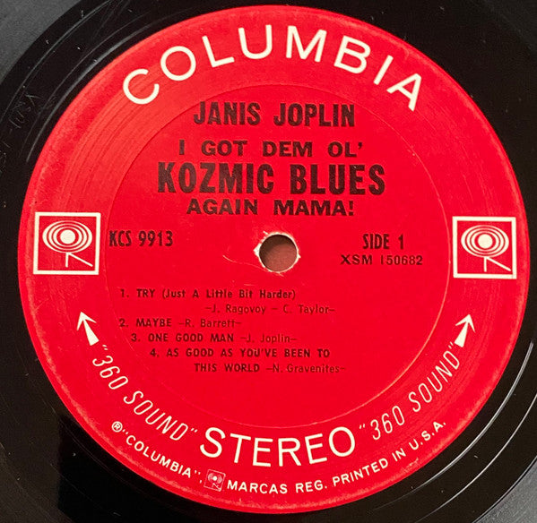 Janis Joplin : I Got Dem Ol' Kozmic Blues Again Mama! (LP, Album, San)