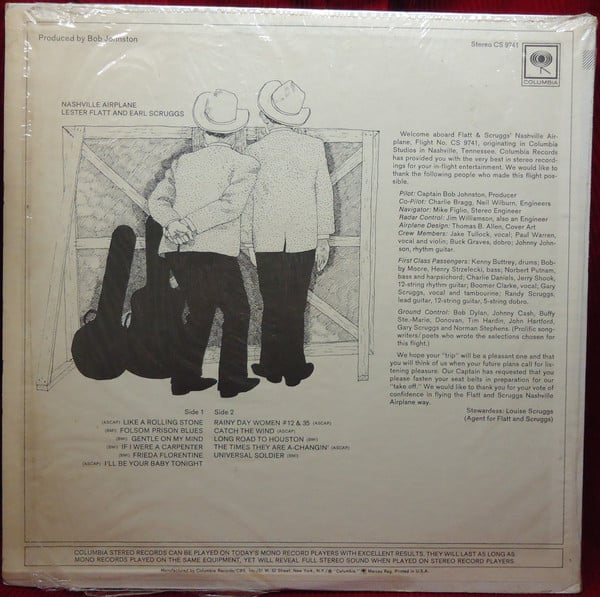 Flatt & Scruggs : Nashville Airplane (LP, Album, Pit)