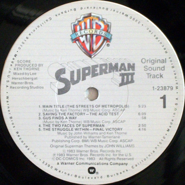 Various : Superman III (Original Sound Track) (LP)