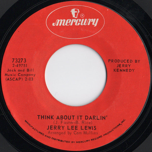 Jerry Lee Lewis : Chantilly Lace (7", Single, Styrene, Phi)