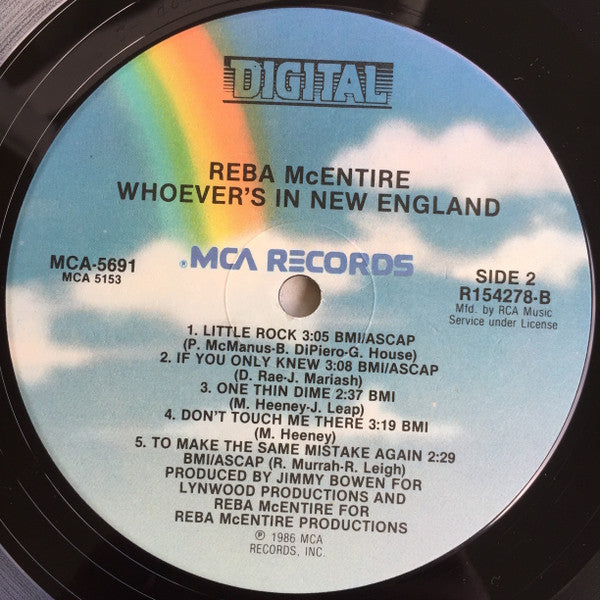 Reba McEntire : Whoever's In New England (LP, Album, Club, Ind)