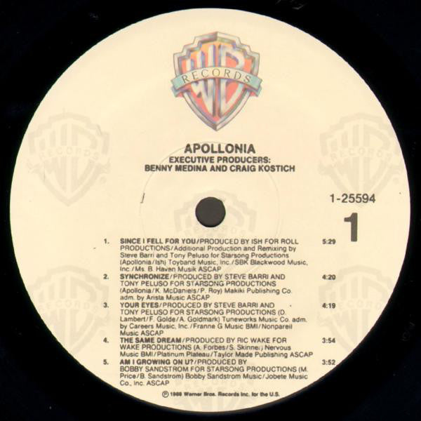 Apollonia : Apollonia (LP, Album)