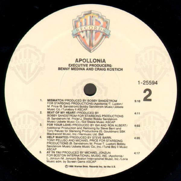 Apollonia : Apollonia (LP, Album)