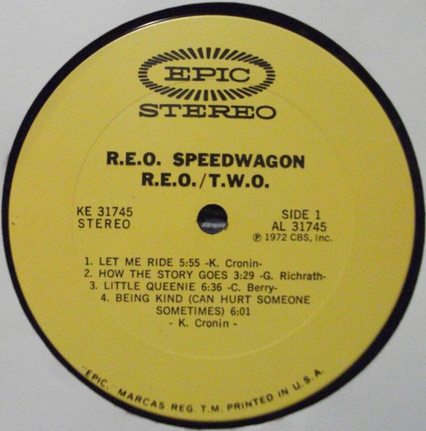 REO Speedwagon : R.E.O./T.W.O. (LP, Album, San)
