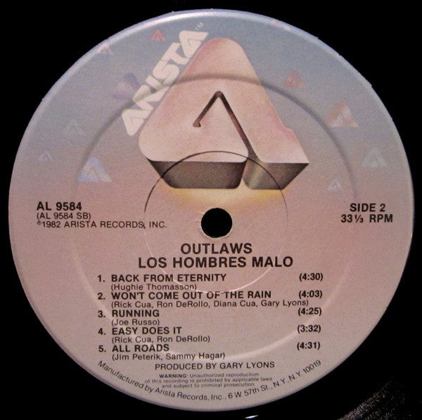 Outlaws : Los Hombres Malo (LP, Album)