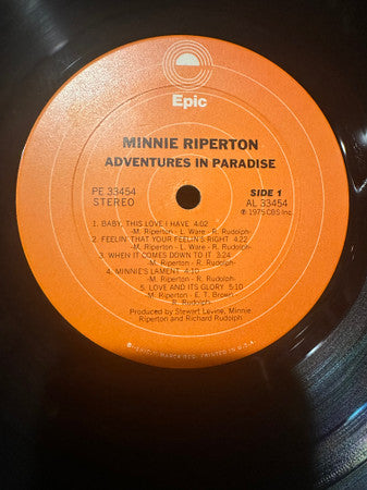 Minnie Riperton : Adventures In Paradise (LP, Album)