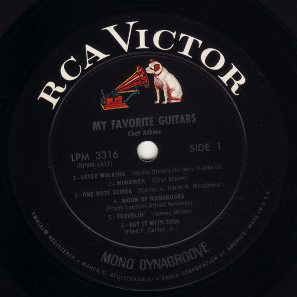 Chet Atkins : My Favorite Guitars (LP, Mono)