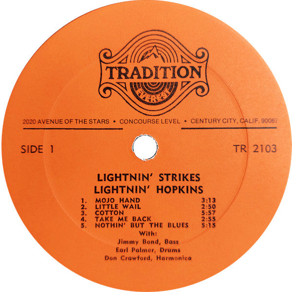 Lightnin' Hopkins : Lightnin' Strikes (LP, Album, RE)