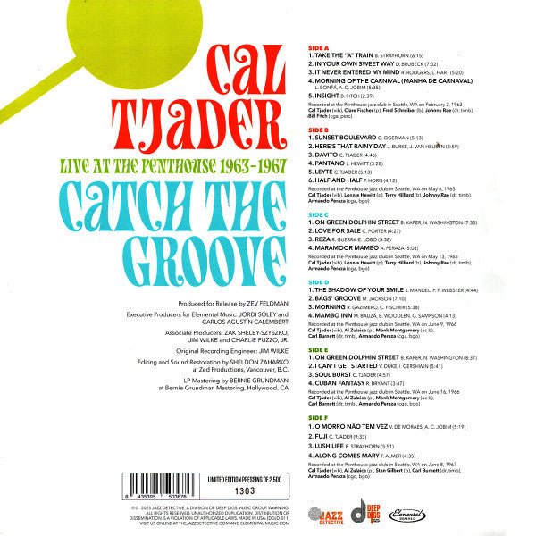 Cal Tjader : Catch The Groove (Live At The Penthouse 1963-1967) (3xLP, RSD, Mono, Dlx, Ltd, Num)