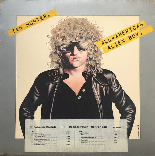 Ian Hunter : All American Alien Boy (LP, Album, Promo)