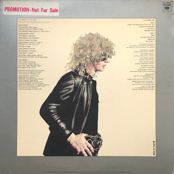 Ian Hunter : All American Alien Boy (LP, Album, Promo)
