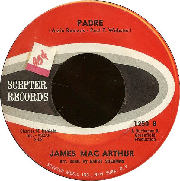 James Mac Arthur* : The Ten Commandments Of Love (7", Single)
