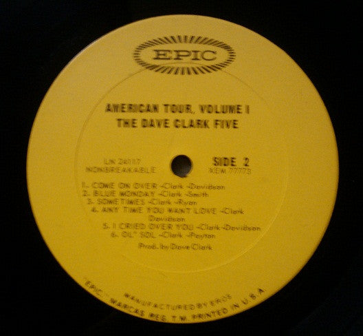 The Dave Clark Five : American Tour (LP, Album, Mono)