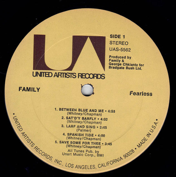 Family (6) : Fearless (LP, Album, Ter)