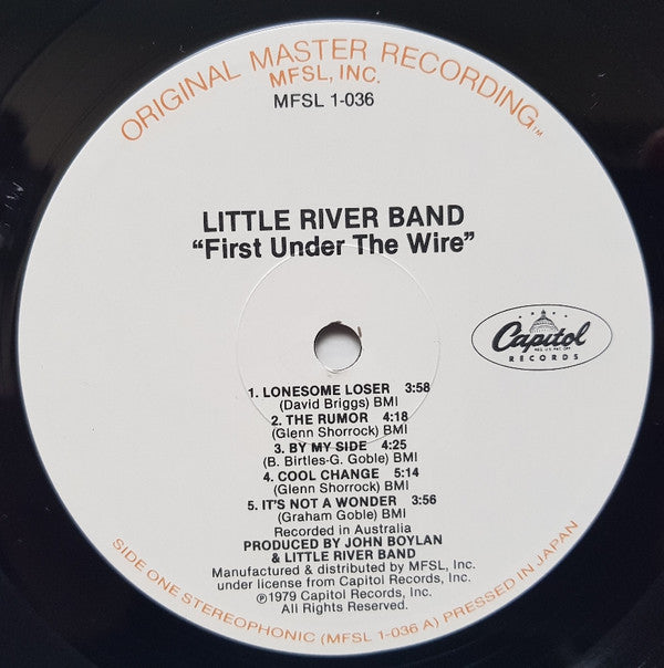 Little River Band : First Under The Wire (LP, Album, Ltd, RE, RM)