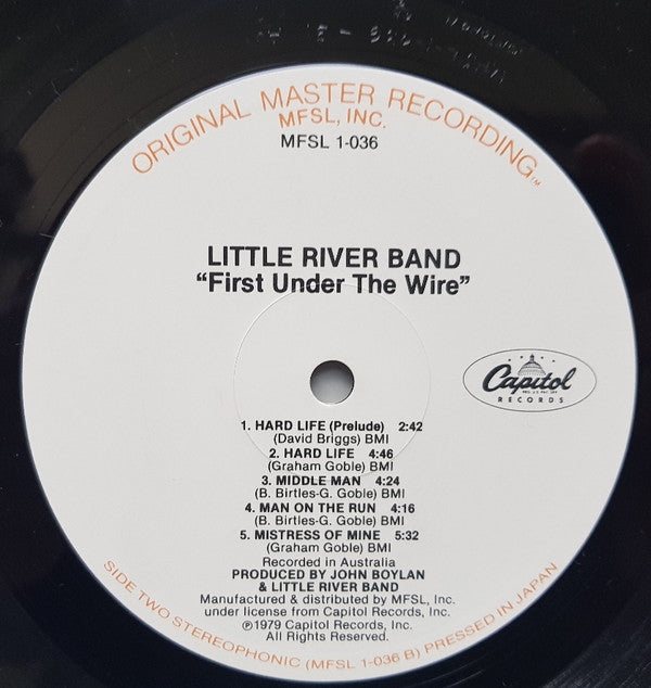 Little River Band : First Under The Wire (LP, Album, Ltd, RE, RM)