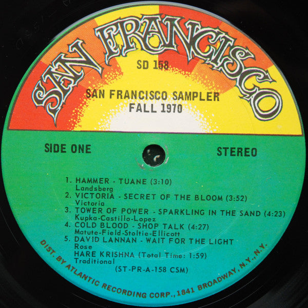 Various : San Francisco Sampler - Fall 1970 (LP, Smplr, CSM)