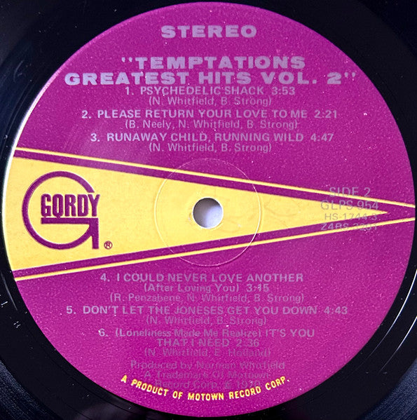 Temptations* : Greatest Hits II (LP, Comp, Str)